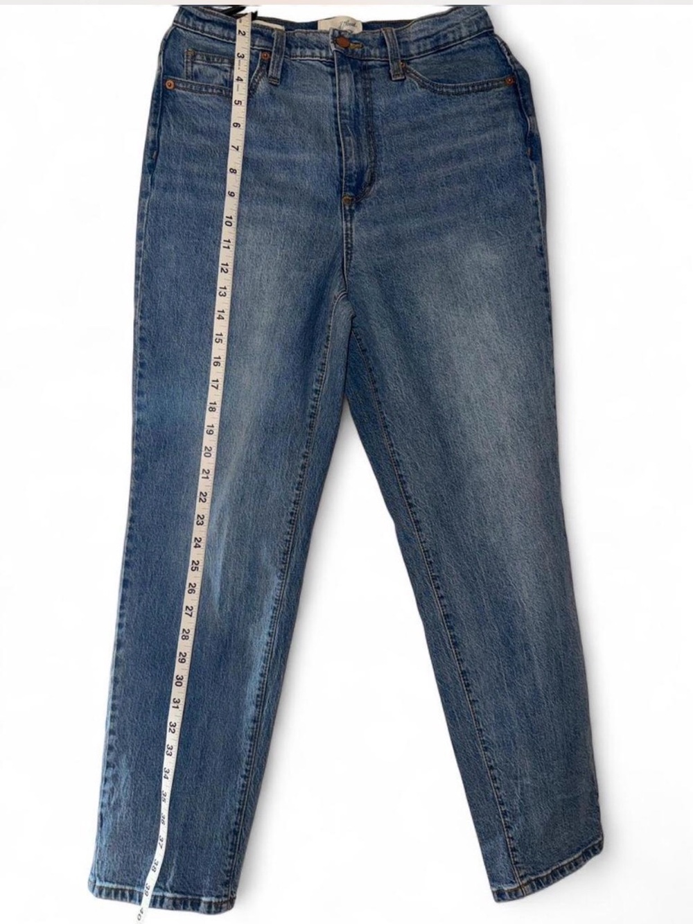 Universal Thread Light Blue Denim Jeans with Brown Stitching. Size 6S - Picture 5 of 8